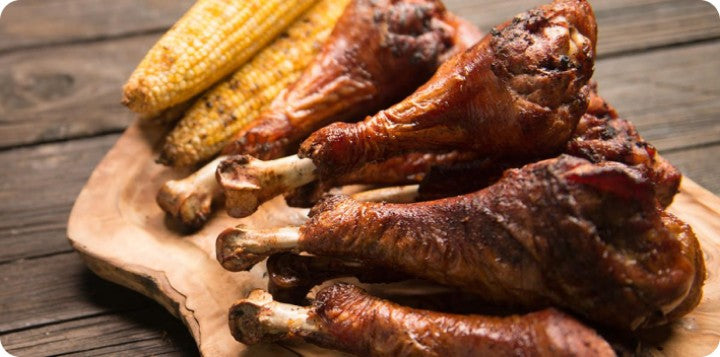 Smoked turkey drums